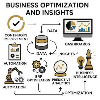 Business Optimization & Insights - White Background
