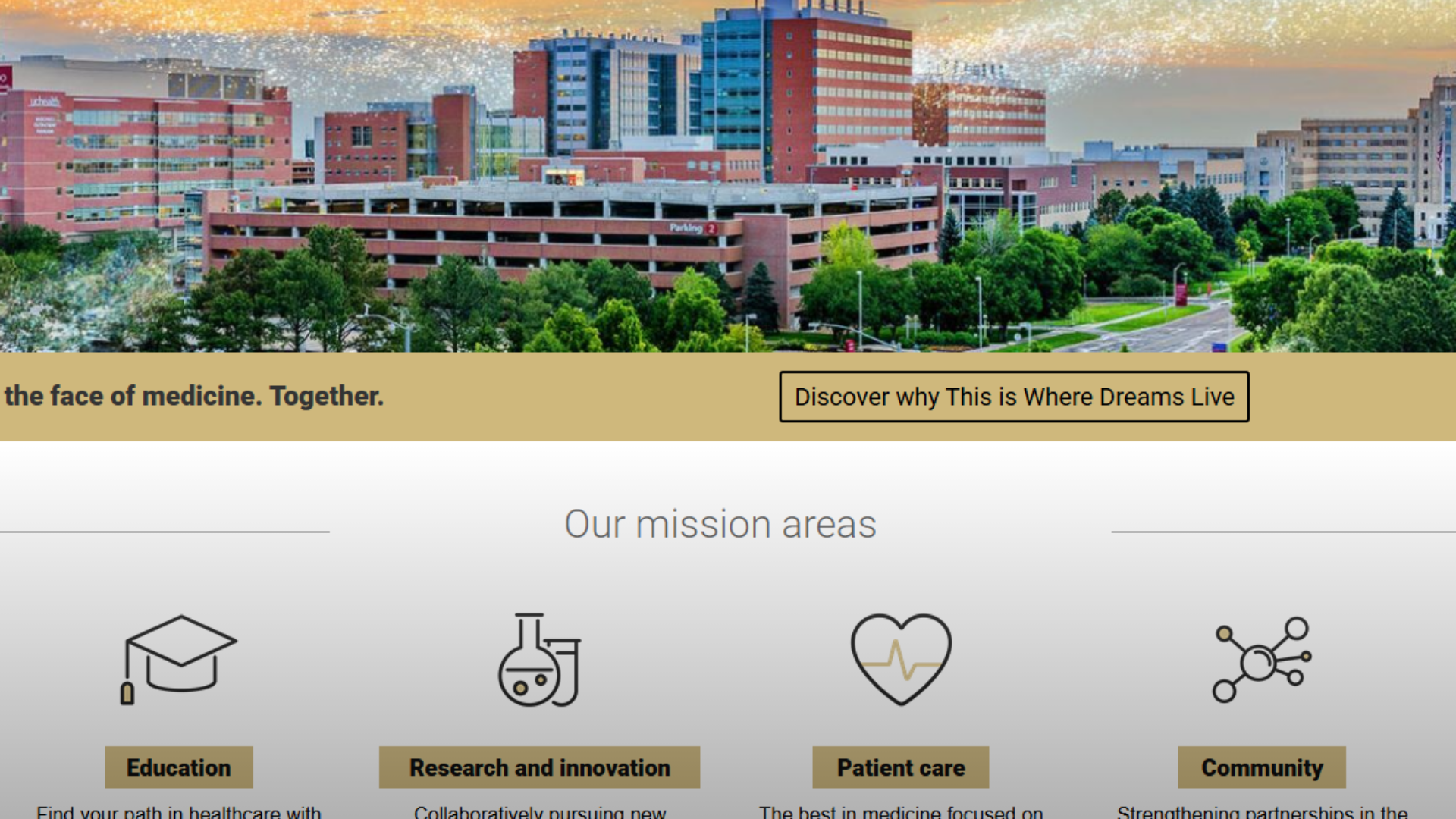 CU Anschutz homepage
