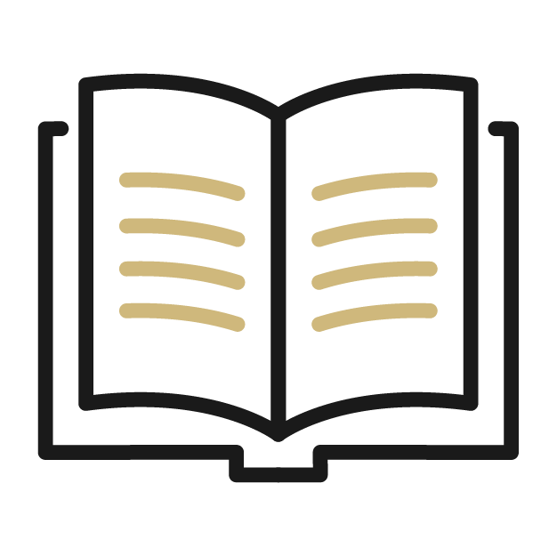 Icon of an open book