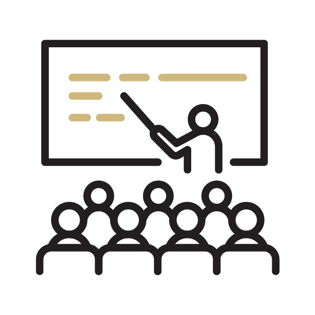 icon of a classroom learning setting