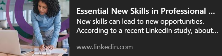 Essential New Skills in Professional Administration. New skills can lead to new opportunities. Woman standing over a desk writing on a notepad and looking at a laptop screen