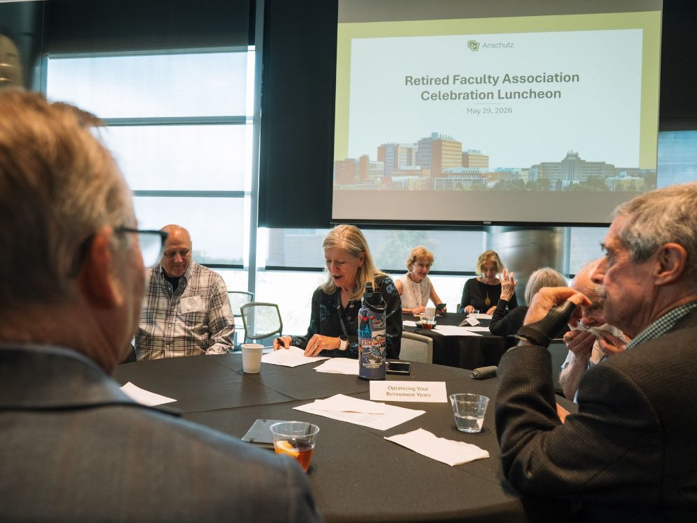 RFA event attendees at a table during the May 2026 event.
