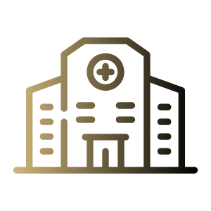 Icon showing hospital