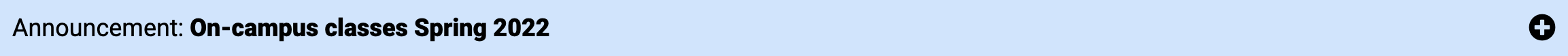 Blue banner example