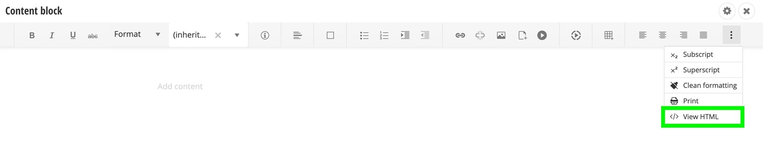 Content block: HTML button Content block: HTML button