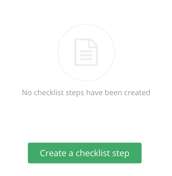 Create a checklist step button Create a checklist step button