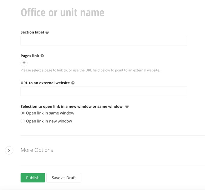 Create a link group details Create a link group details