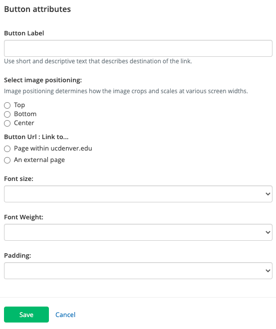 Hero carousel button settings Hero carousel button settings