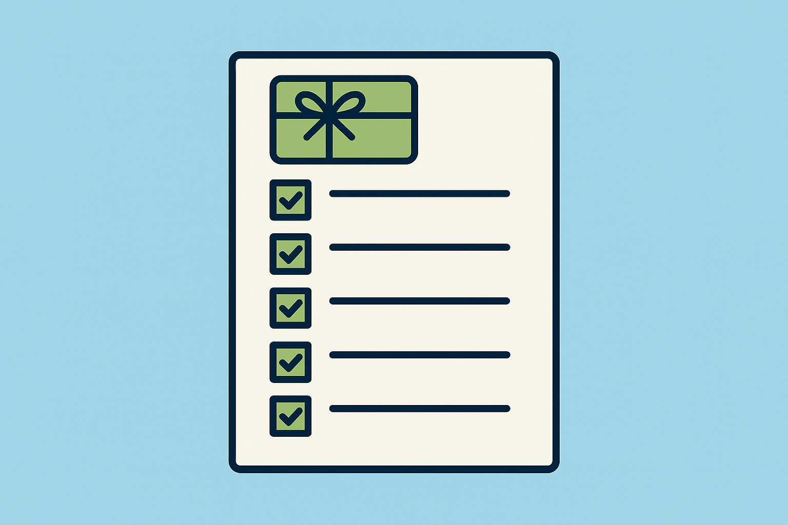 Gift Card Checklist Graphic