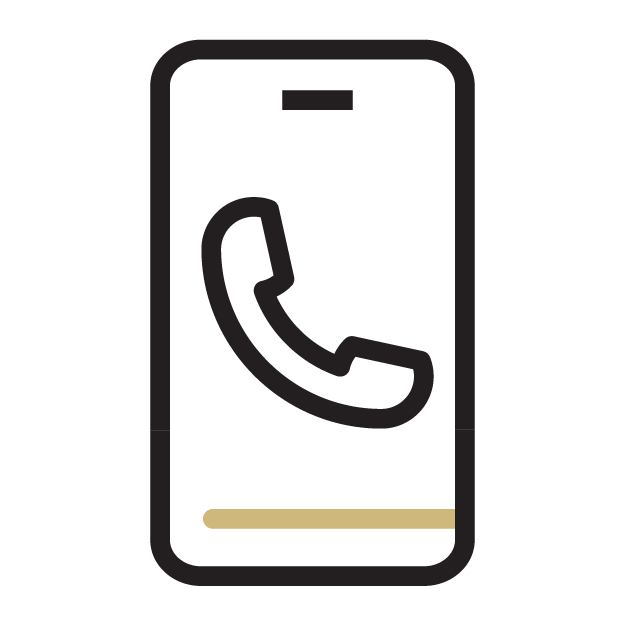 Graphic of a cell phone with phone image in it