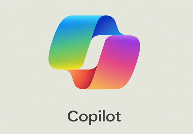 Logo for MS Copilot - Rainbow circle