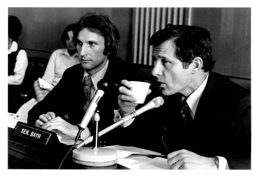 Sen.-Bayh-and-me-at-hearing bayh and dole