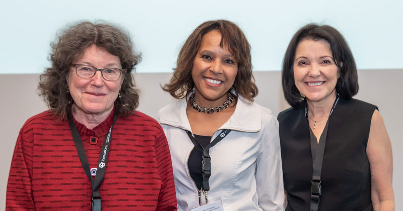 Photo at top: Pictured from left, Leslie Leinwand, PhD; Rhonda Wallen, MS, MBA; and Shelia Violette, PhD.