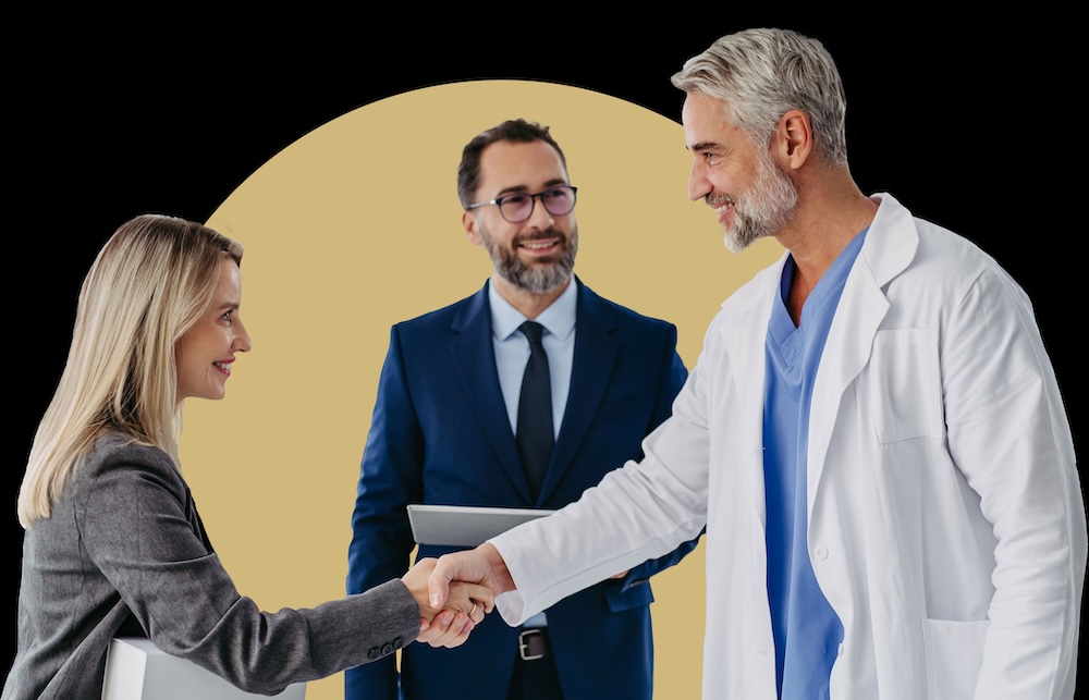 Two men shaking hands
