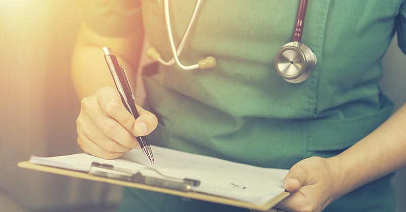 doctor writing light doctor writing light