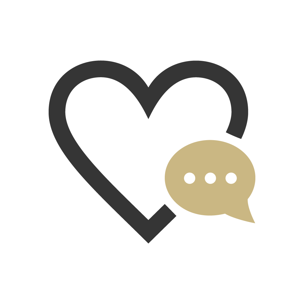 heart with message bubble