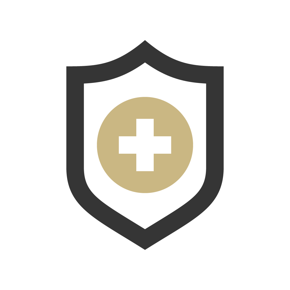 medical cross shield