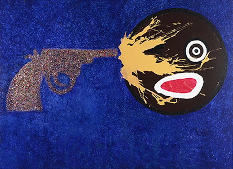 Multimedia painting by artist Jeffrey Kent