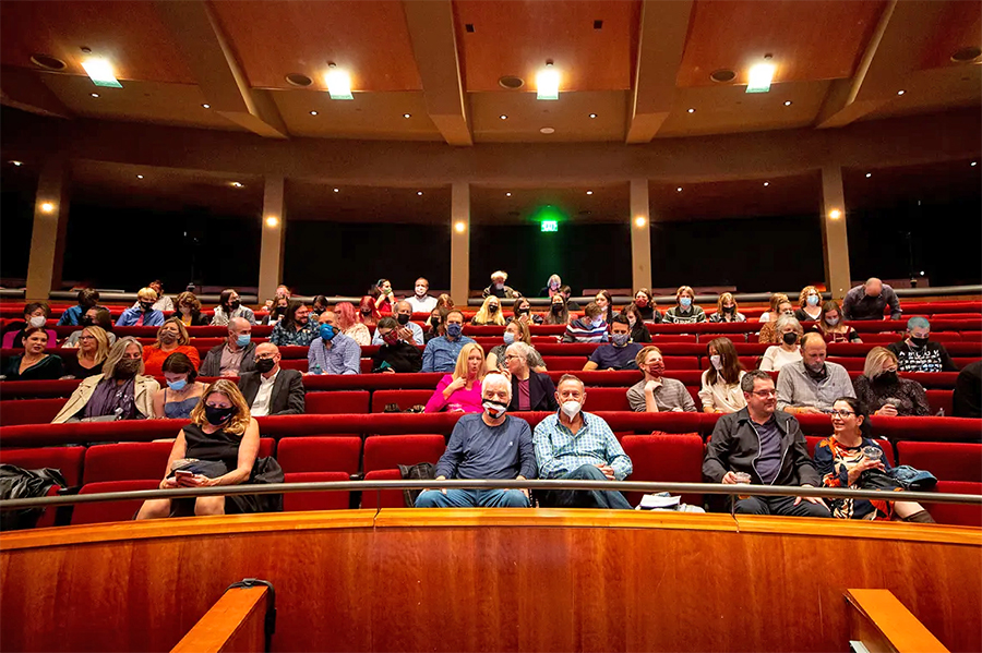 Audience gathers for a Denver Film Festival screening at the Ellie Caulkins Opera House on Nov. 5, 2021 Audience gathers for a Denver Film Festival screening at the Ellie Caulkins Opera House on Nov. 5, 2021