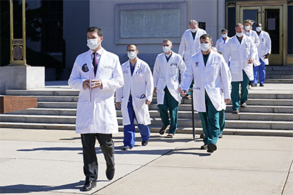 The President's doctors at Walter Reed