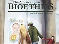 Cover of Bioethics publication showing family