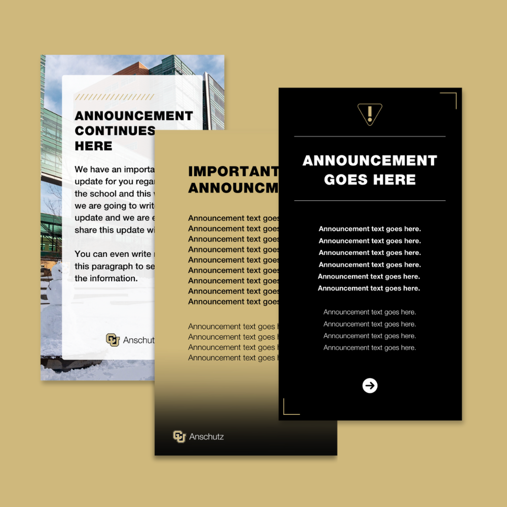 Announcement Template IG Story Examples