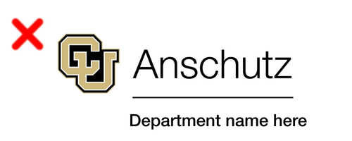 CU Anschutz incorrect logo