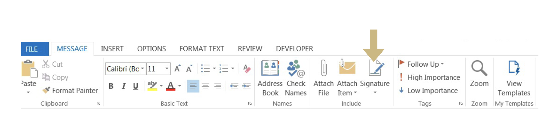 Email Signature Outlook PC