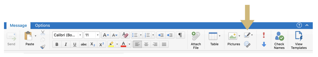 Email Signature Step 1