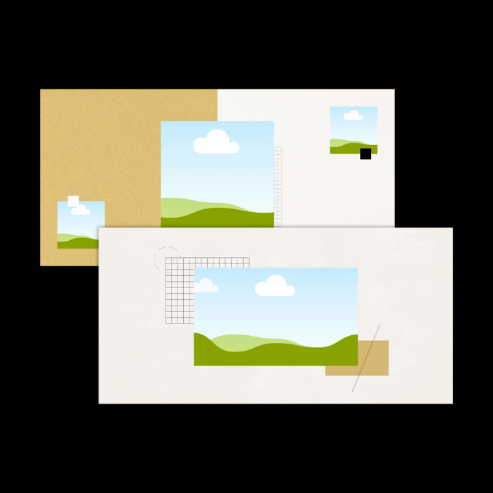 Mockup of Newsroom banners