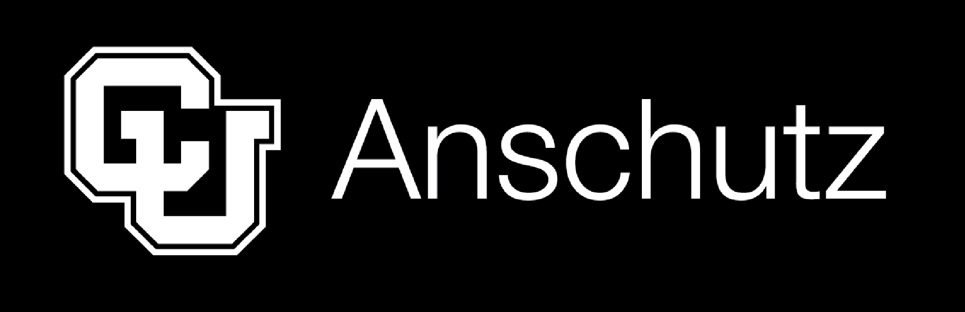 CU Anschutz reversed white logo