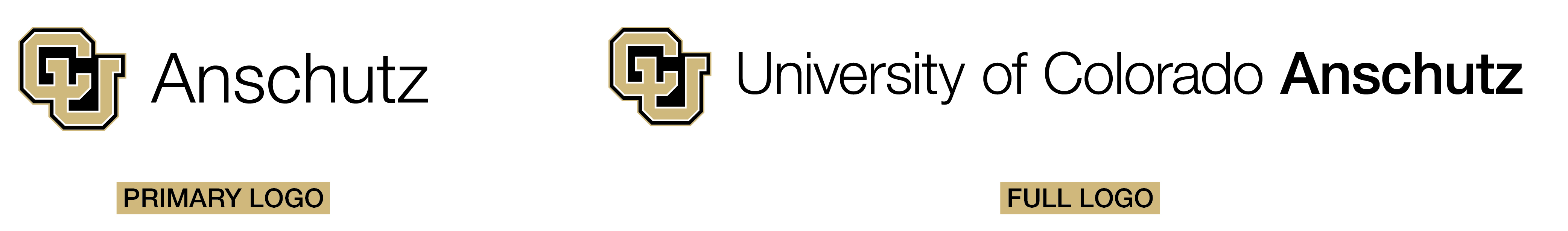 CU Anschutz Primary Logo and Full Logo