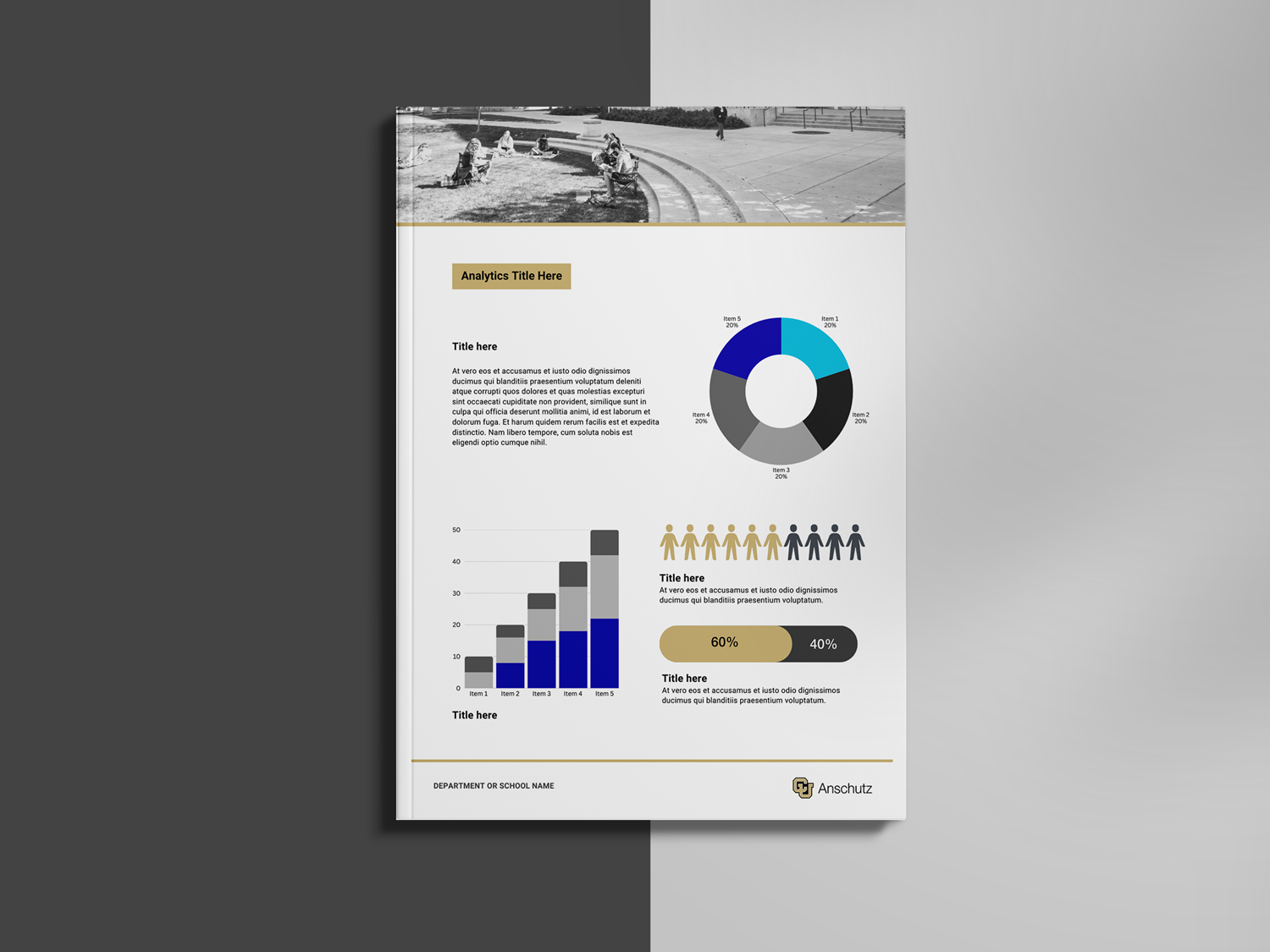 Mockup of an infographic poster