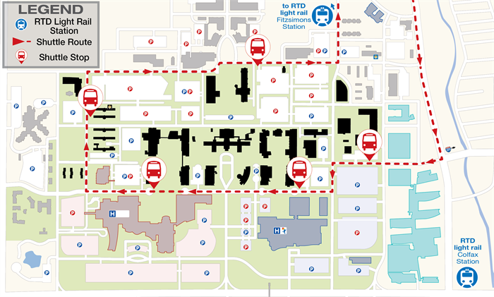 Anschutz Campus Shuttle Map