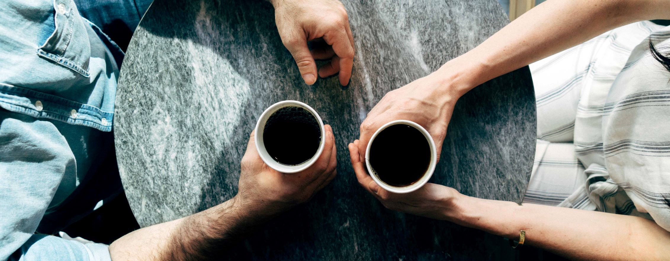 Conversation over coffees