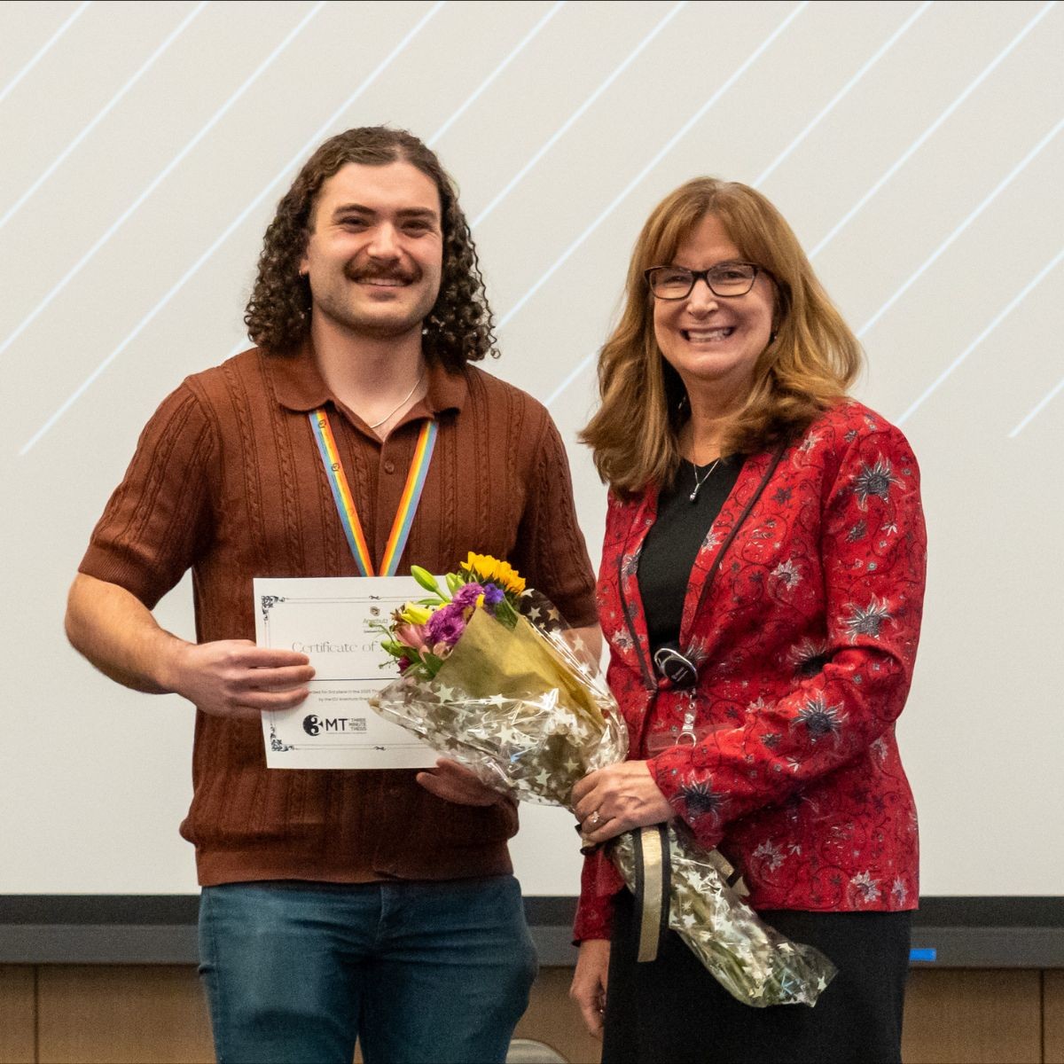 Morgan Fox and Jennifer Richer at 3 Minute Thesis