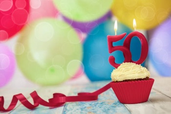 50th Birthday Cupcake