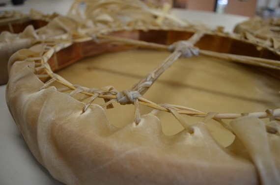 Backside of drum