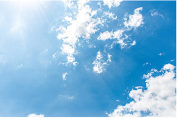 Blue sky and clouds