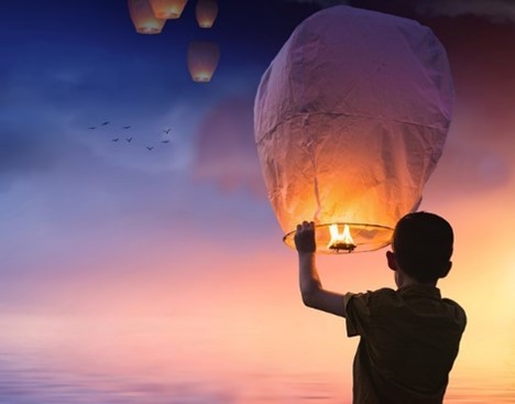 Hot air lantern