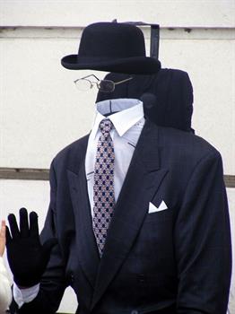 Stock photo of invisible man
