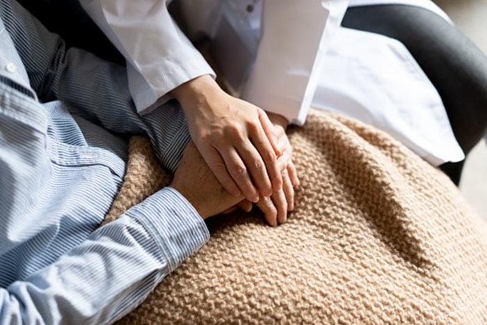 Pair of hands embracing Pair of hands embracing