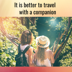 two women traveling