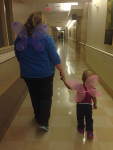 Nurse and young patient