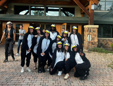 Immunology program reps in penguin suits