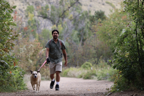 181611375_joey_magno Joey Magno and dog