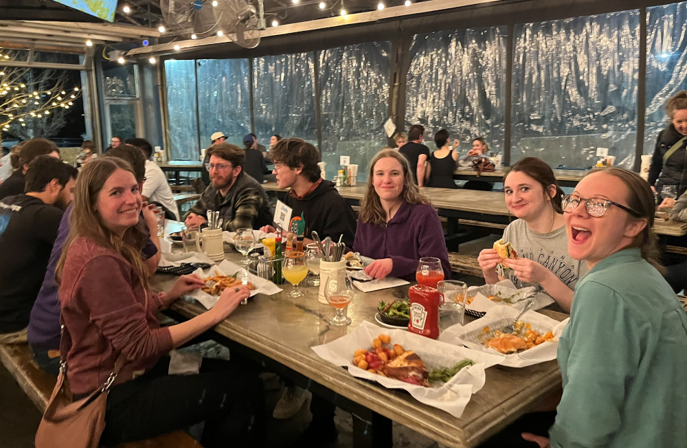 IPHY students and applicants at the Stanley Beer Hall