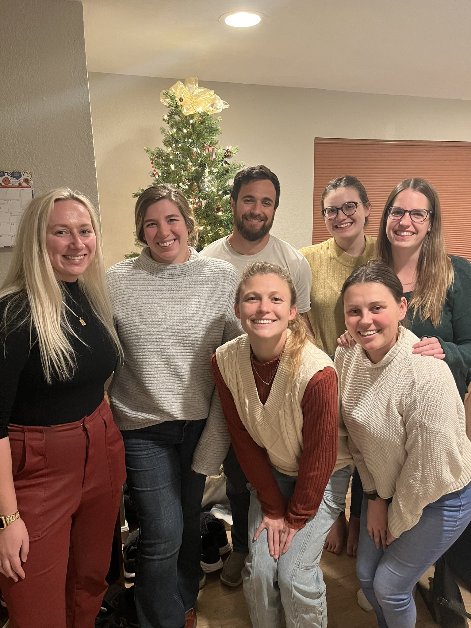 Students at holiday party