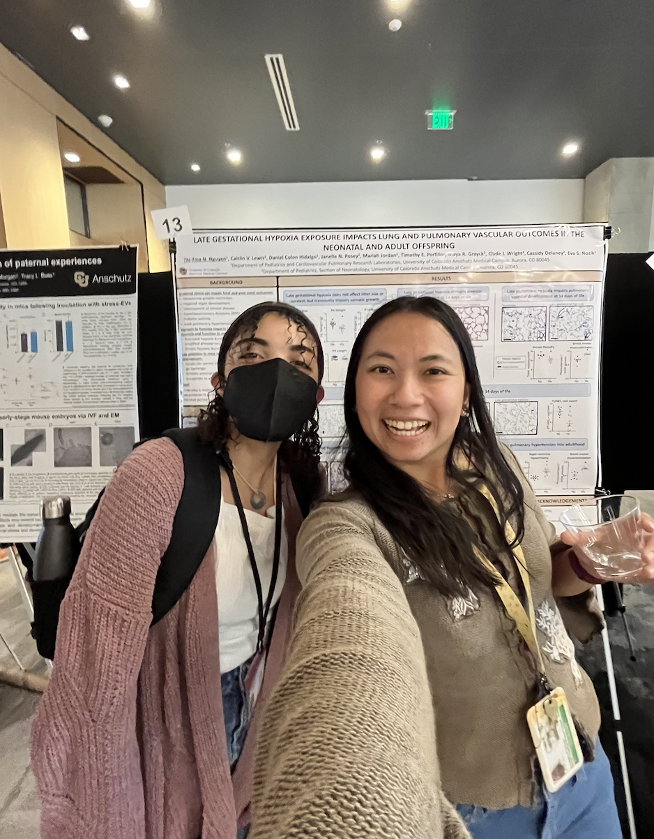 Kiarra and Tina at the Women's Heath Research Day
