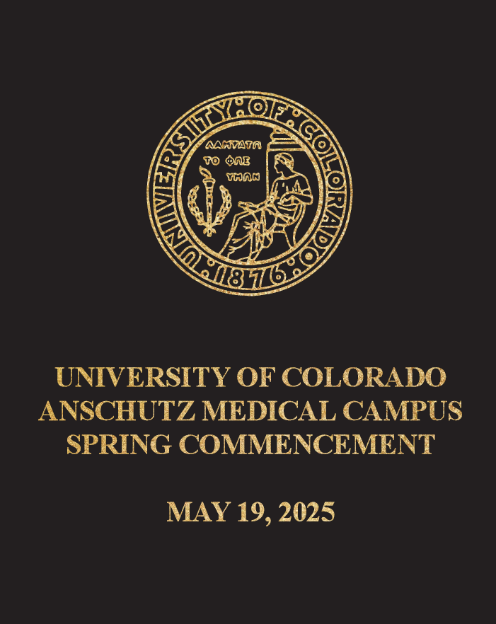 Image of cover of commencment program with university seal and date